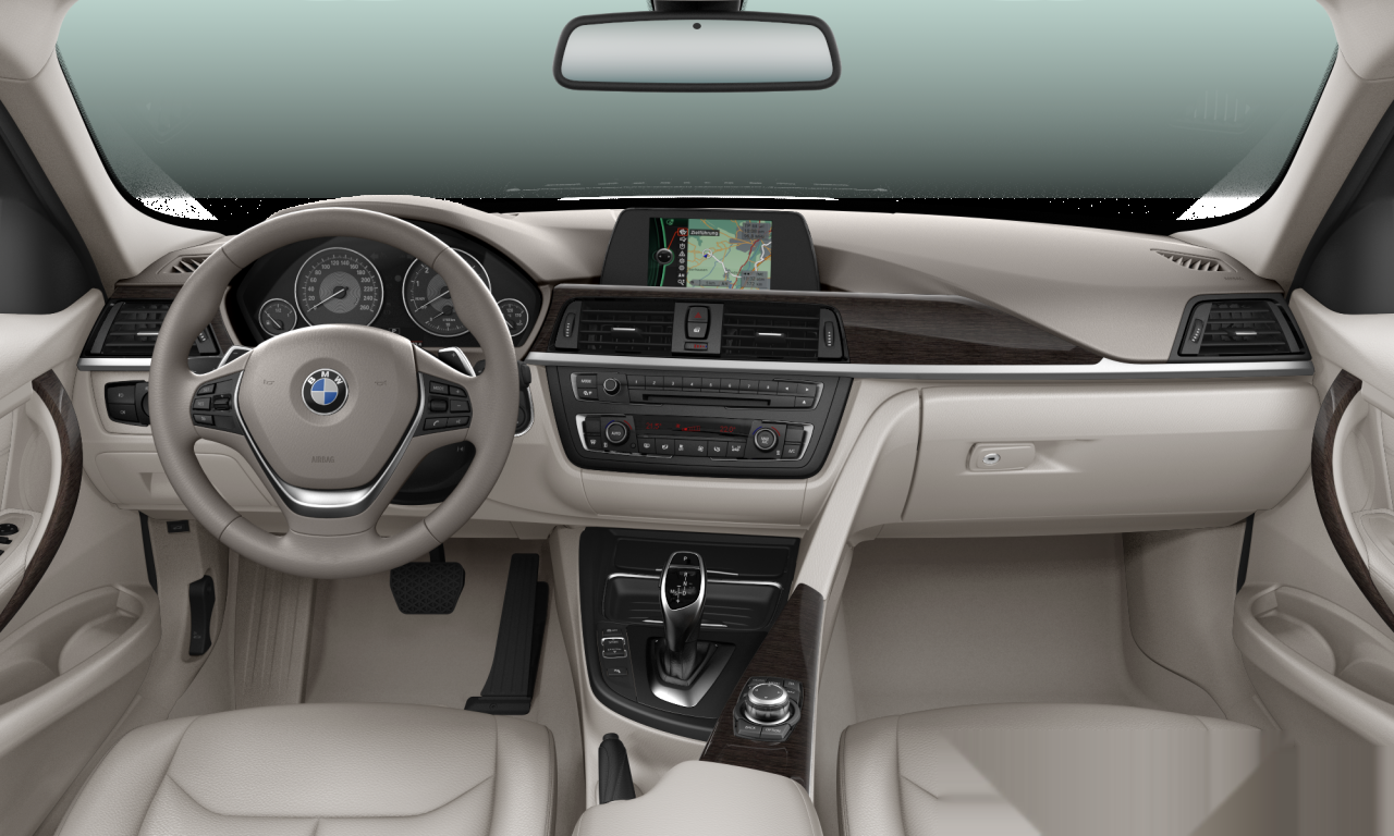 Interior of BMW 320i (F30), VIN WBA3B12030E983590