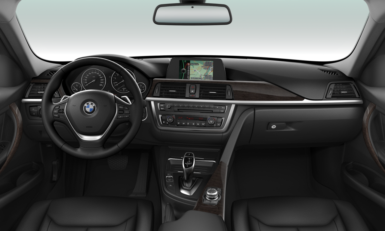 Interior of BMW 320i (F30), VIN WBA3B12090E983674
