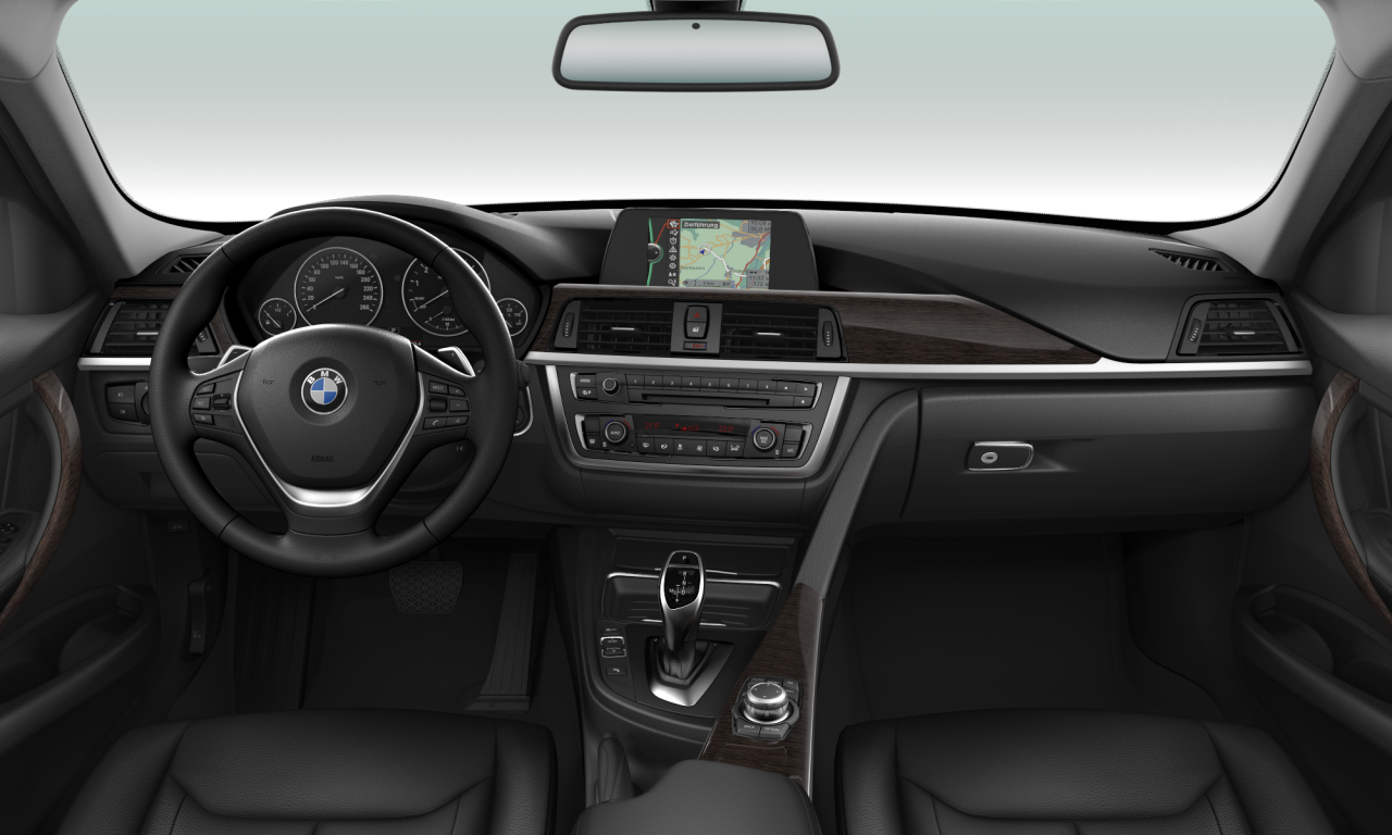 Interior of BMW 320i (F30), VIN WBA3B16040NP54538