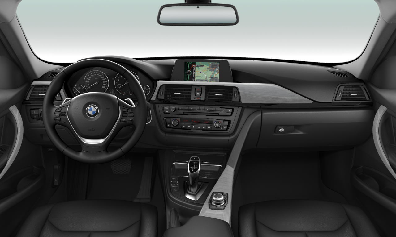 Interior of BMW 320i (F30), VIN WBA3B16050NP46691
