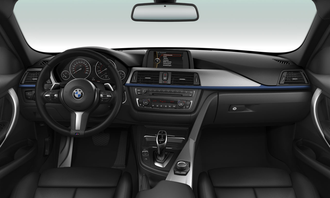 Interior of BMW 320i (F30), VIN WBA3B16060NP49714
