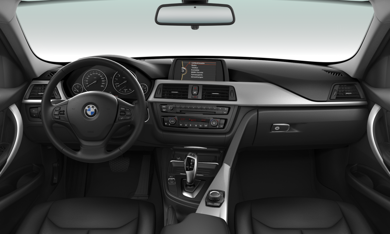 Interior of 2013 BMW 320i (F30), VIN WBA3B16070NS52347