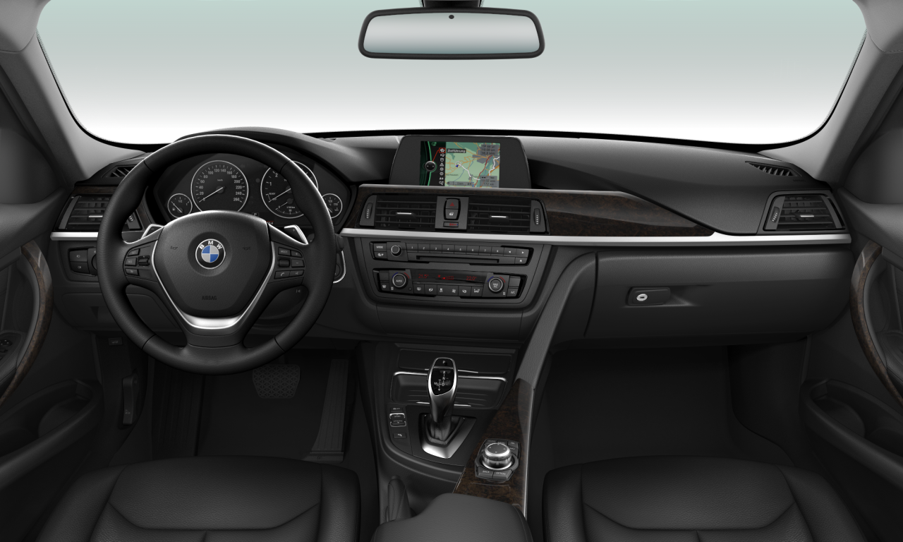 Interior of BMW 320i (F30), VIN WBA3B16080NP42716