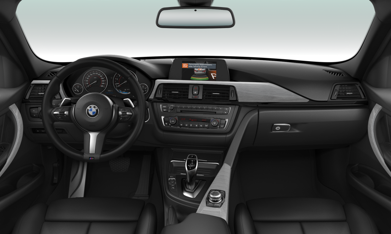 Interior of BMW 320i (F30), VIN WBA3B16090NS58795