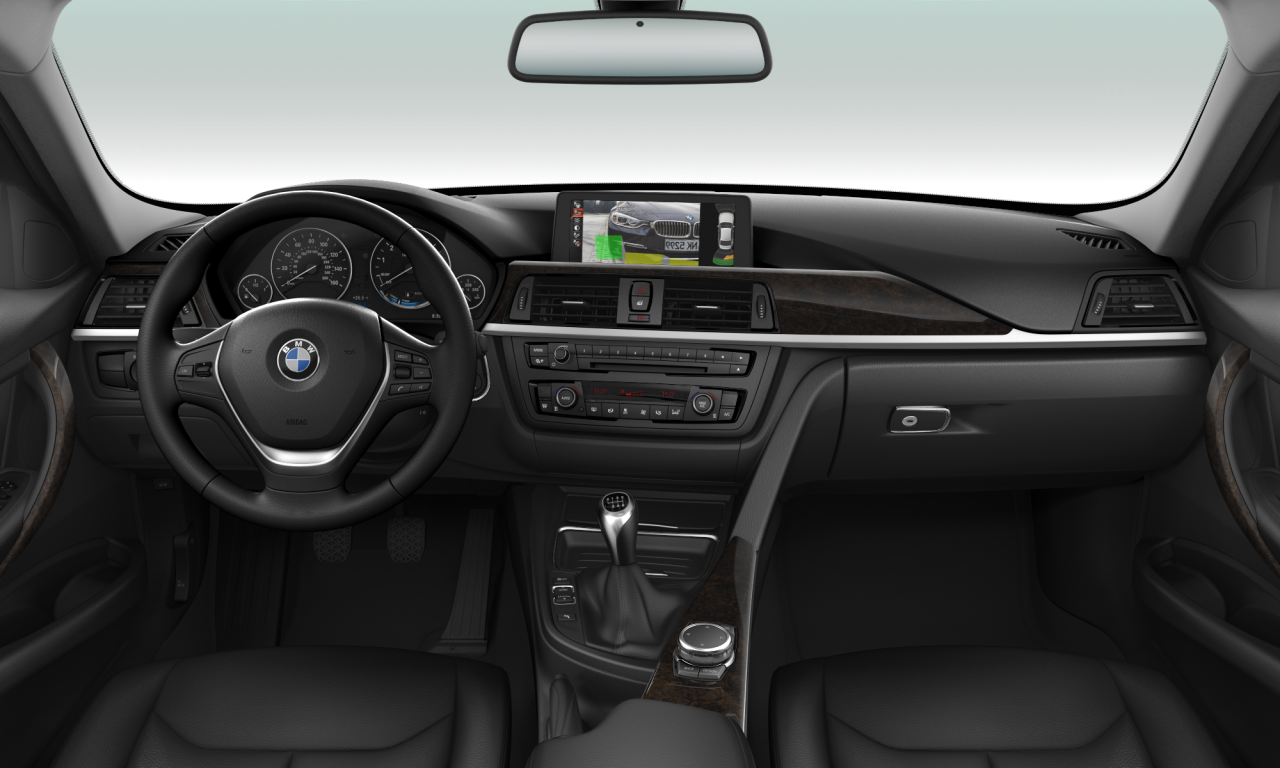 Interior of BMW 328i (F30), VIN WBA3C1C59EK105632