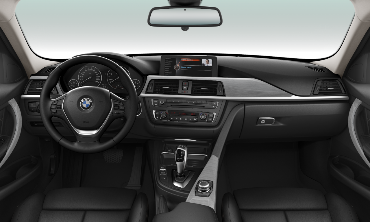 Interior of 2013 BMW 320d (F30), VIN WBA3D31030F252627