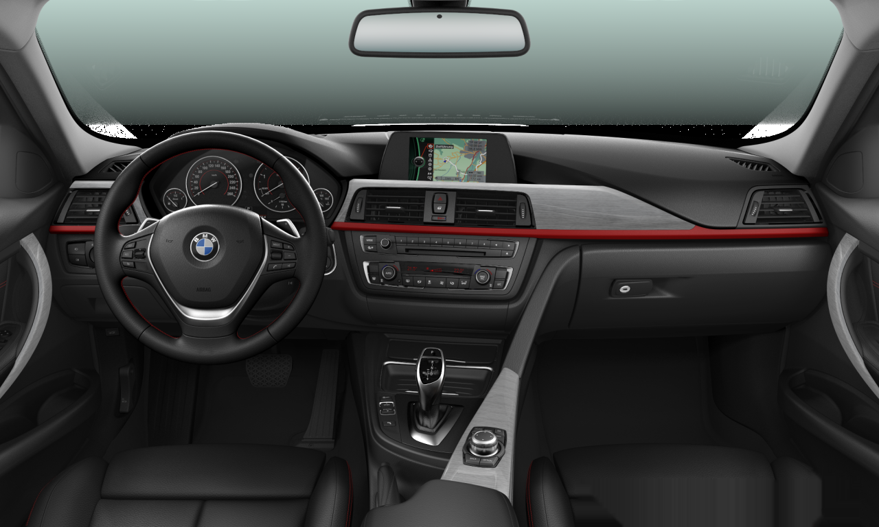Interior of BMW 320d (F30), VIN WBA3D32050FK57150