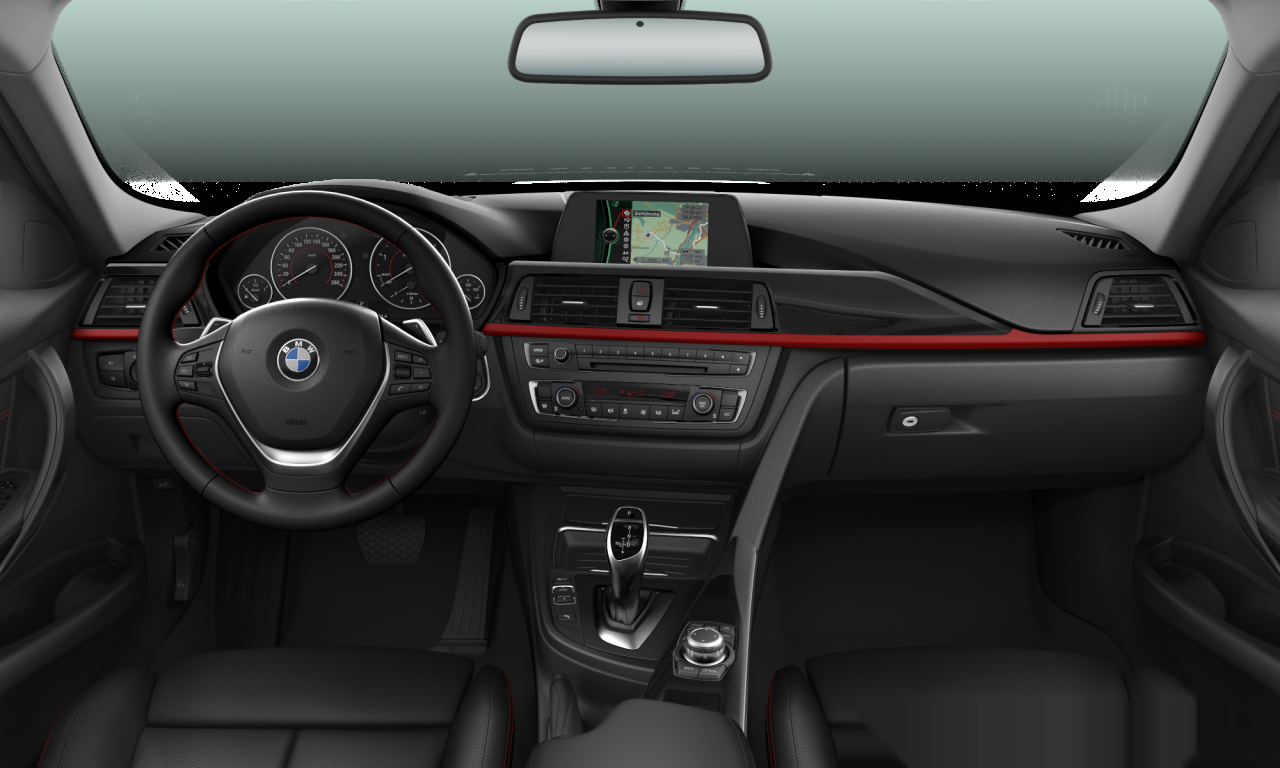 Interior of BMW 320d (F30), VIN WBA3D32090FK57264