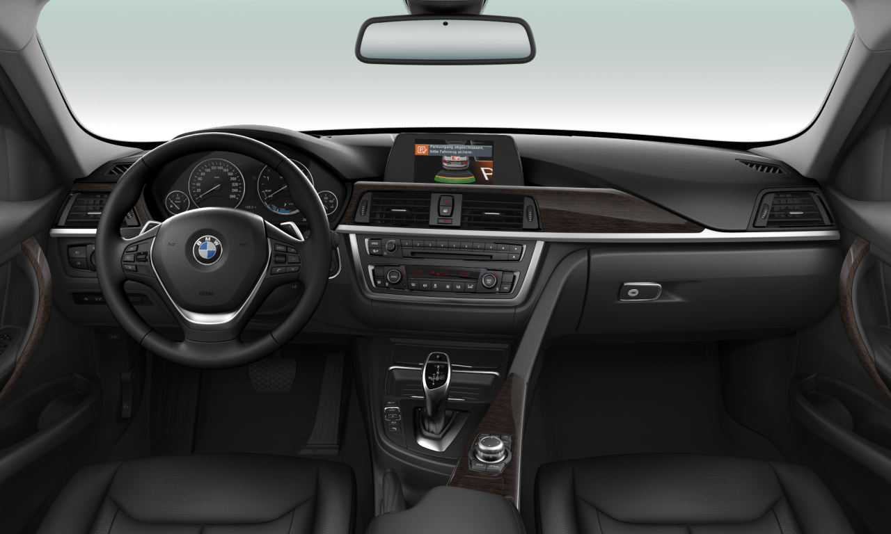Interior of BMW 320d (F30), VIN WBA3D36010NS46971