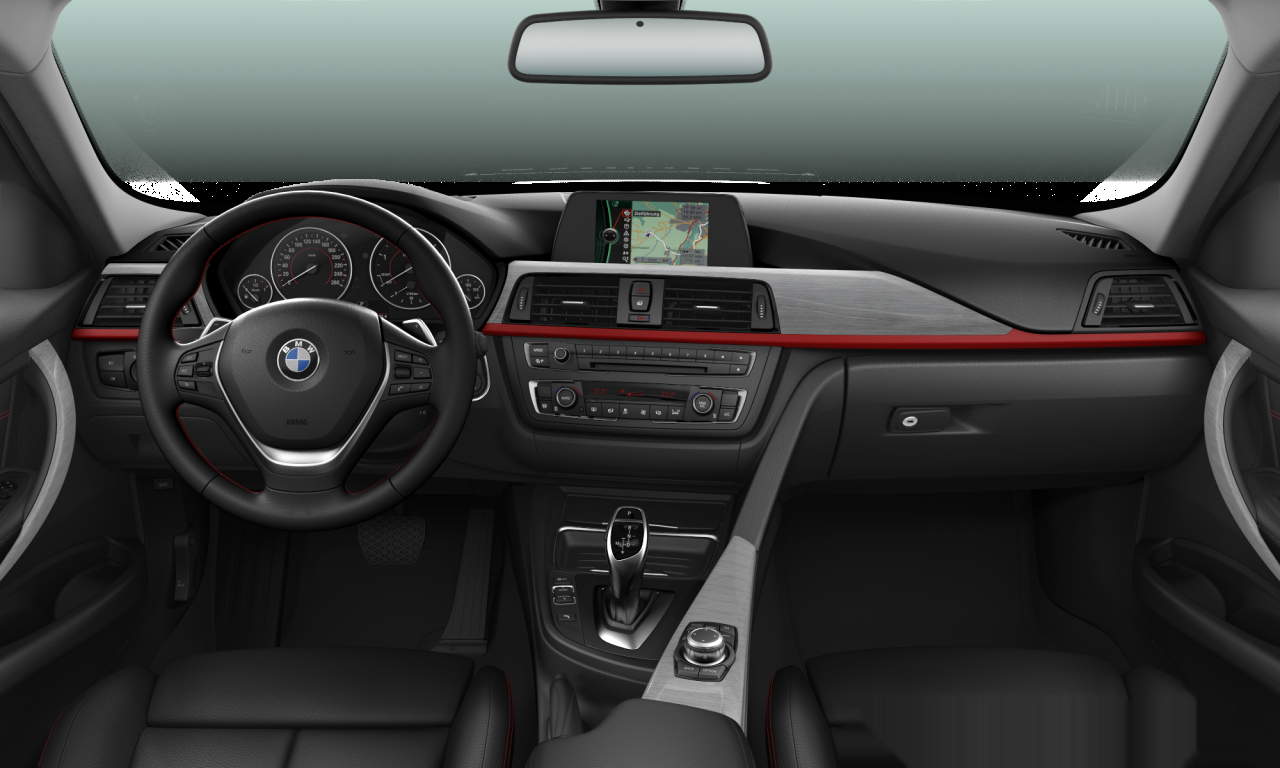 Interior of BMW 320d (F30), VIN WBA3D36070NP68813