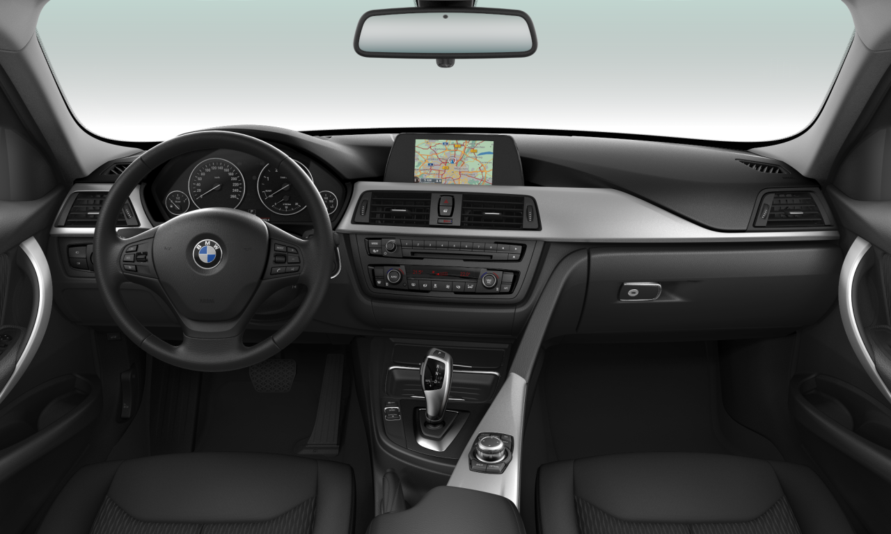 Interior of 2014 BMW 320d EfficientDynamics Edition (F30), VIN WBA3E120X0J784924