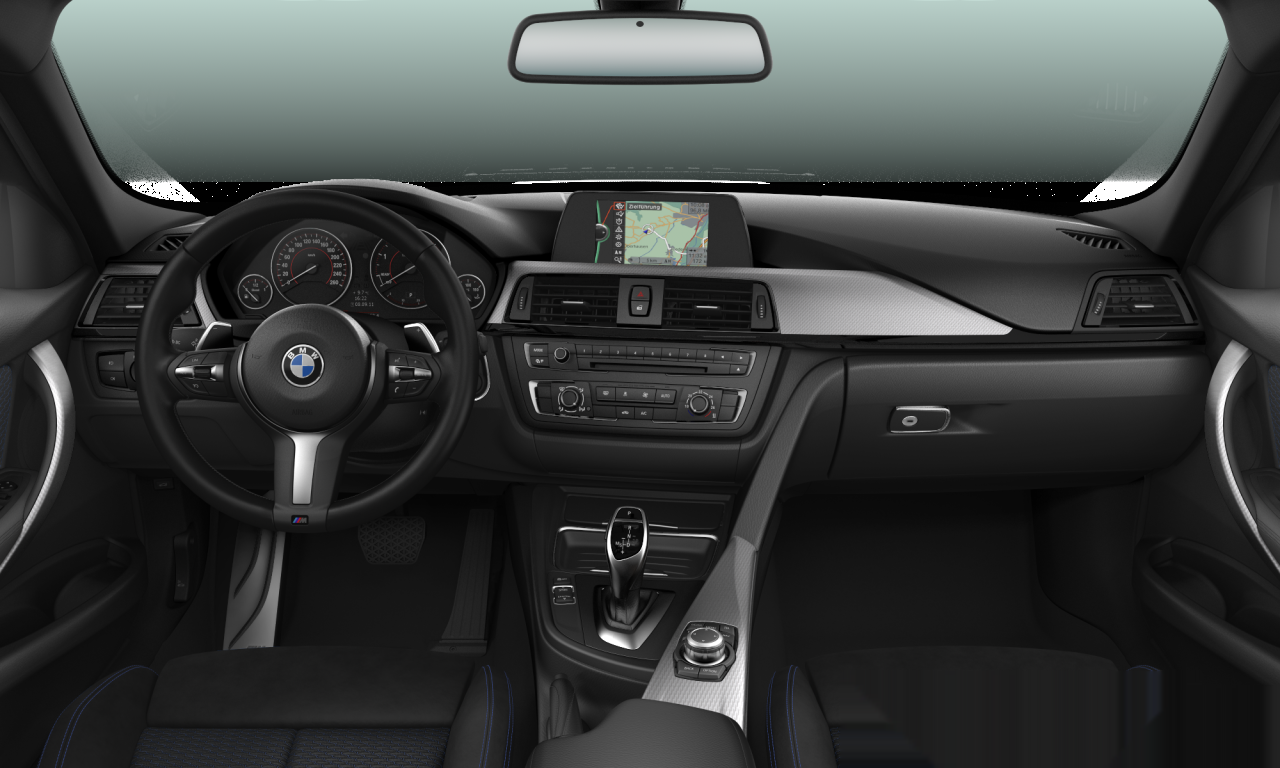 Interior of BMW 320d xDrive (F31), VIN WBA3K51010F988080