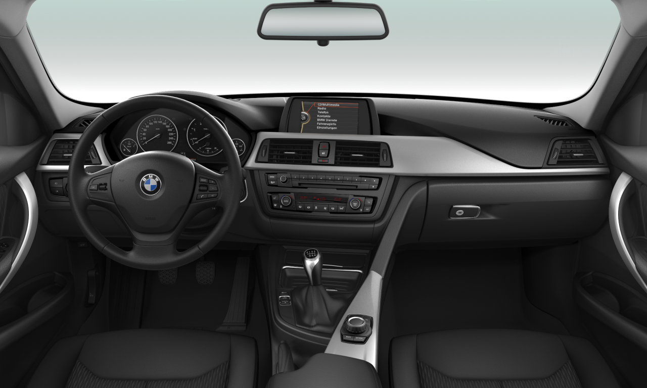 Interior of BMW 316d (F31), VIN WBA3K91000F930338