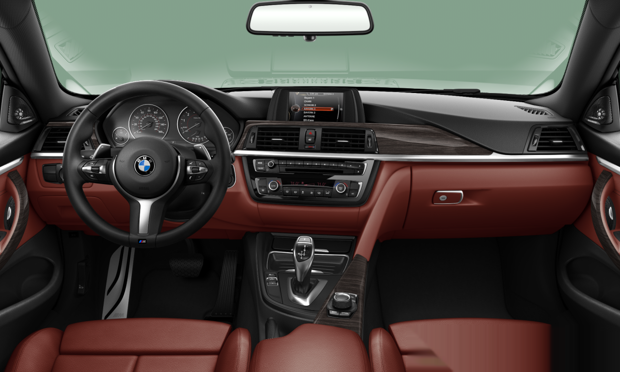 Interior of BMW 435i (F32), VIN WBA3R1C51FK193897
