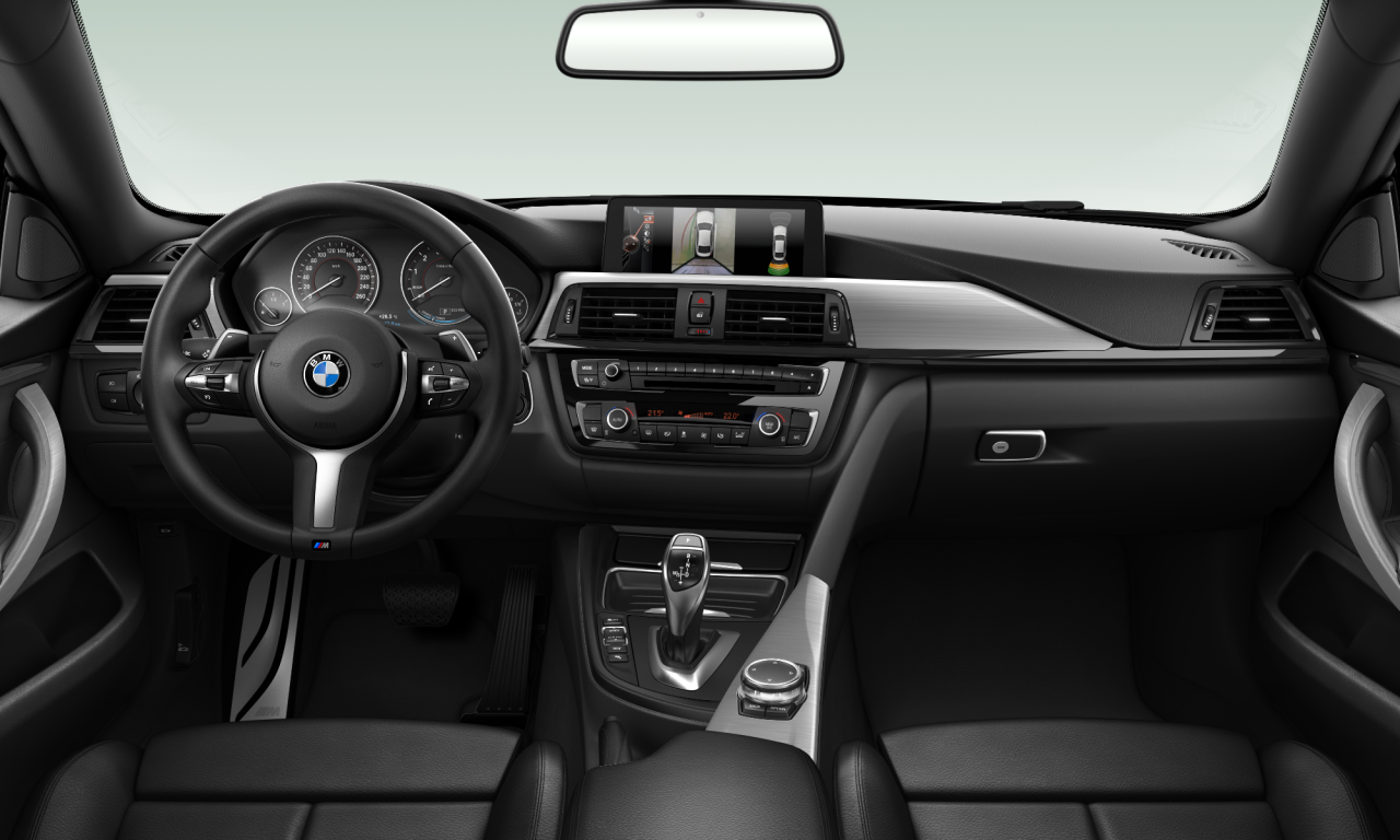 Interior of BMW 420i (F36), VIN WBA4A12070GK07409