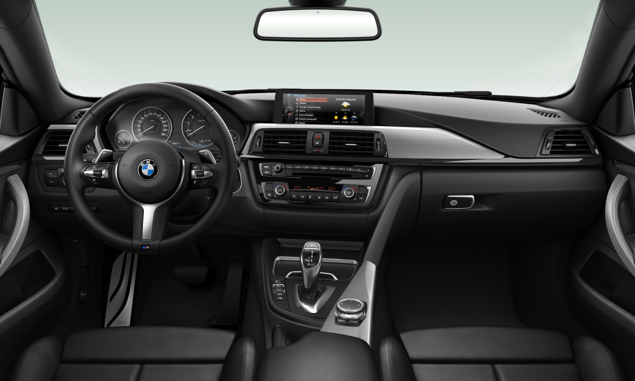 Interior of BMW 420i (F36), VIN WBA4A12090G425402