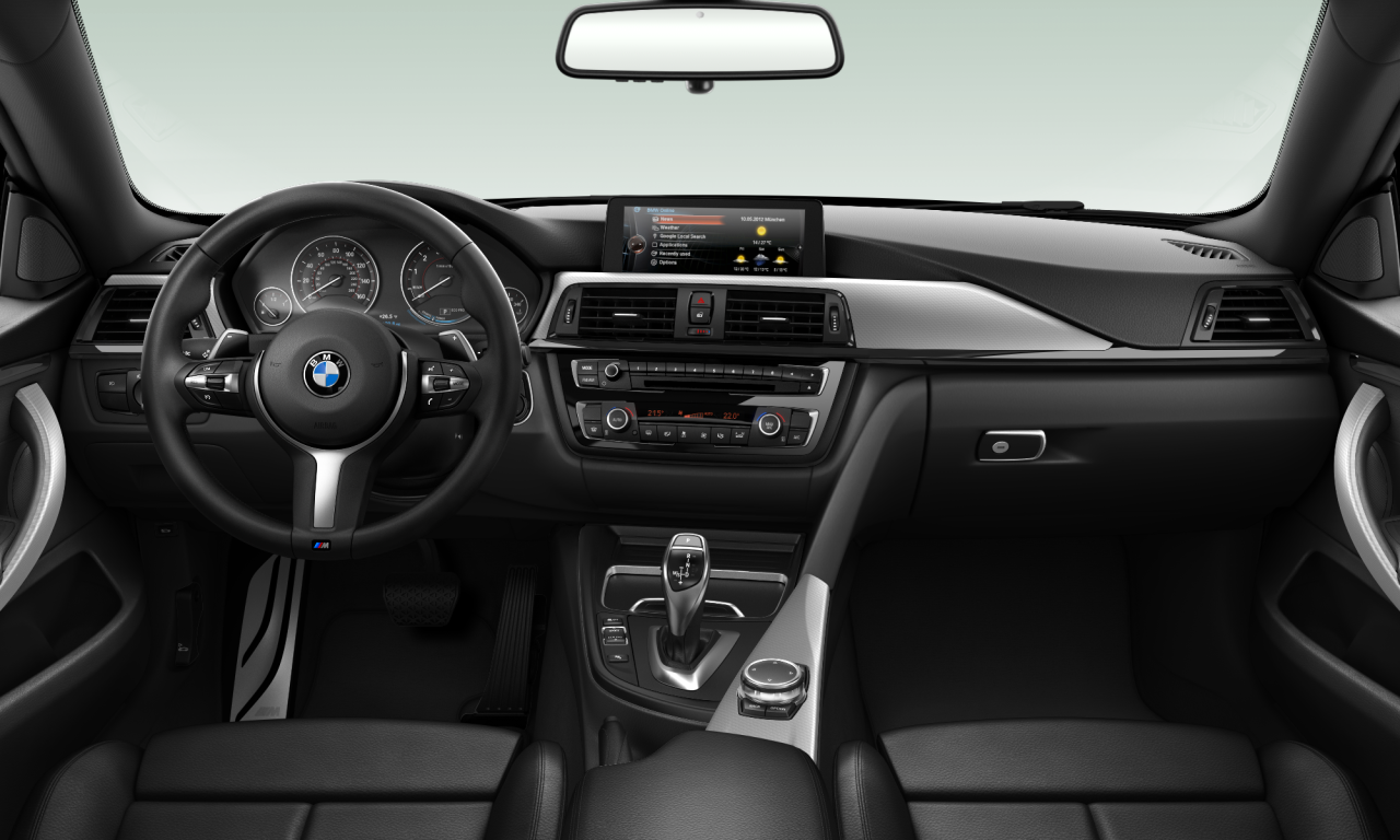 Interior of 2015 BMW 428i xDrive (F36), VIN WBA4C9C50GG138009