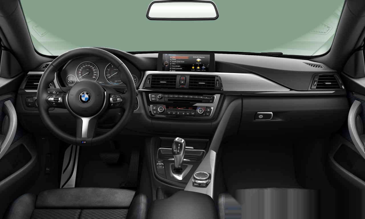 Interior of BMW 420d (F36), VIN WBA4E9109FG285137