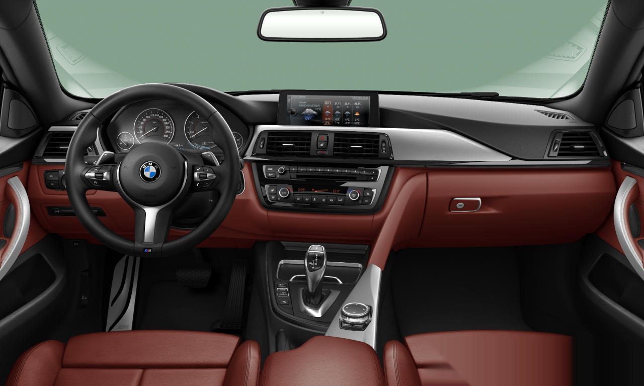 Interior of BMW 420d xDrive (F36), VIN WBA4F1103HG608311