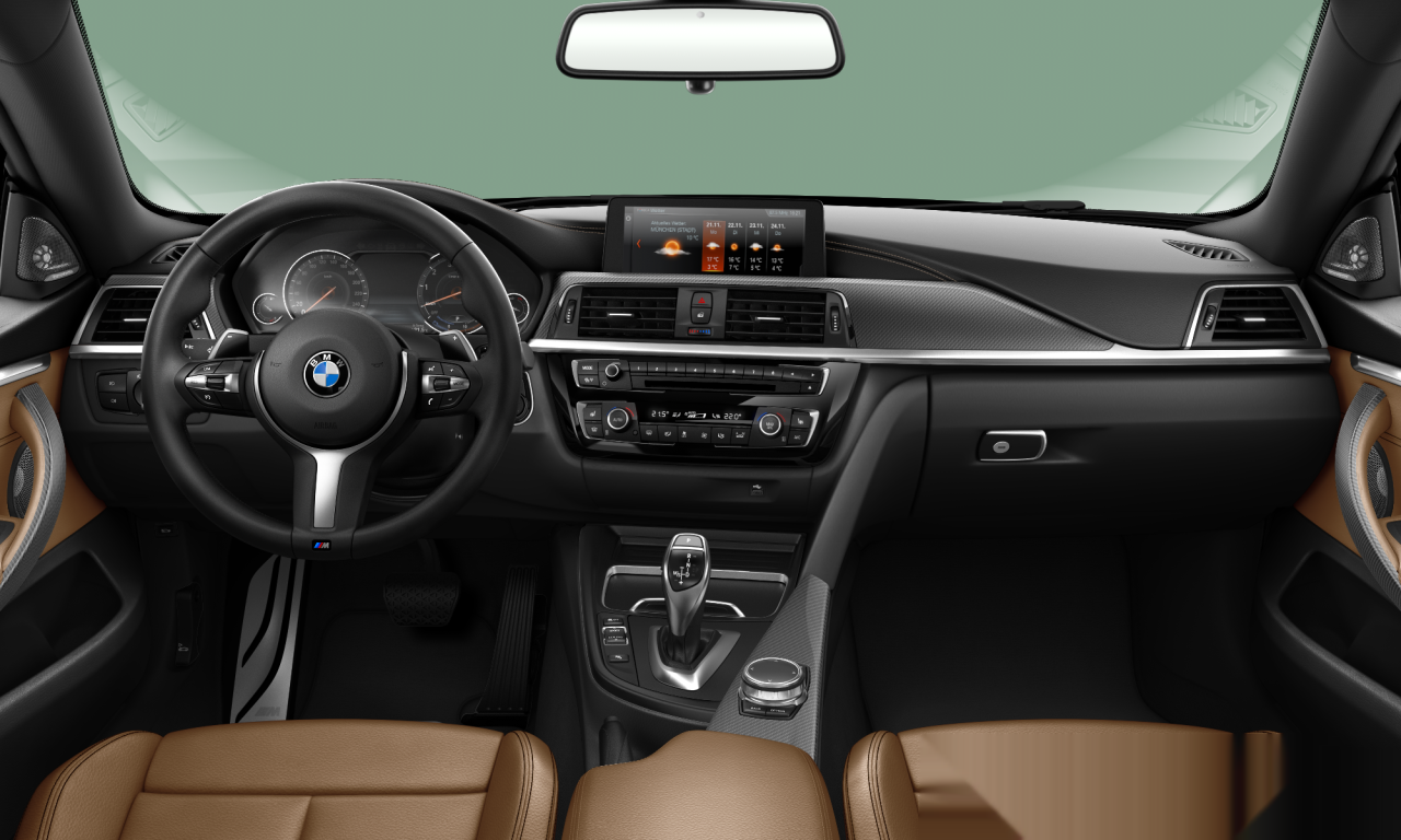 Interior of BMW 430i (F36 (MUE)), VIN WBA4H72010BE54990