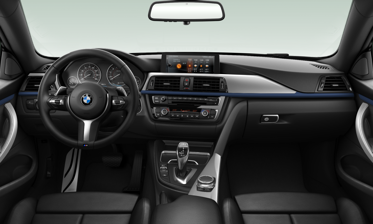 Interior of BMW 430i (F32), VIN WBA4R7C37HK896350