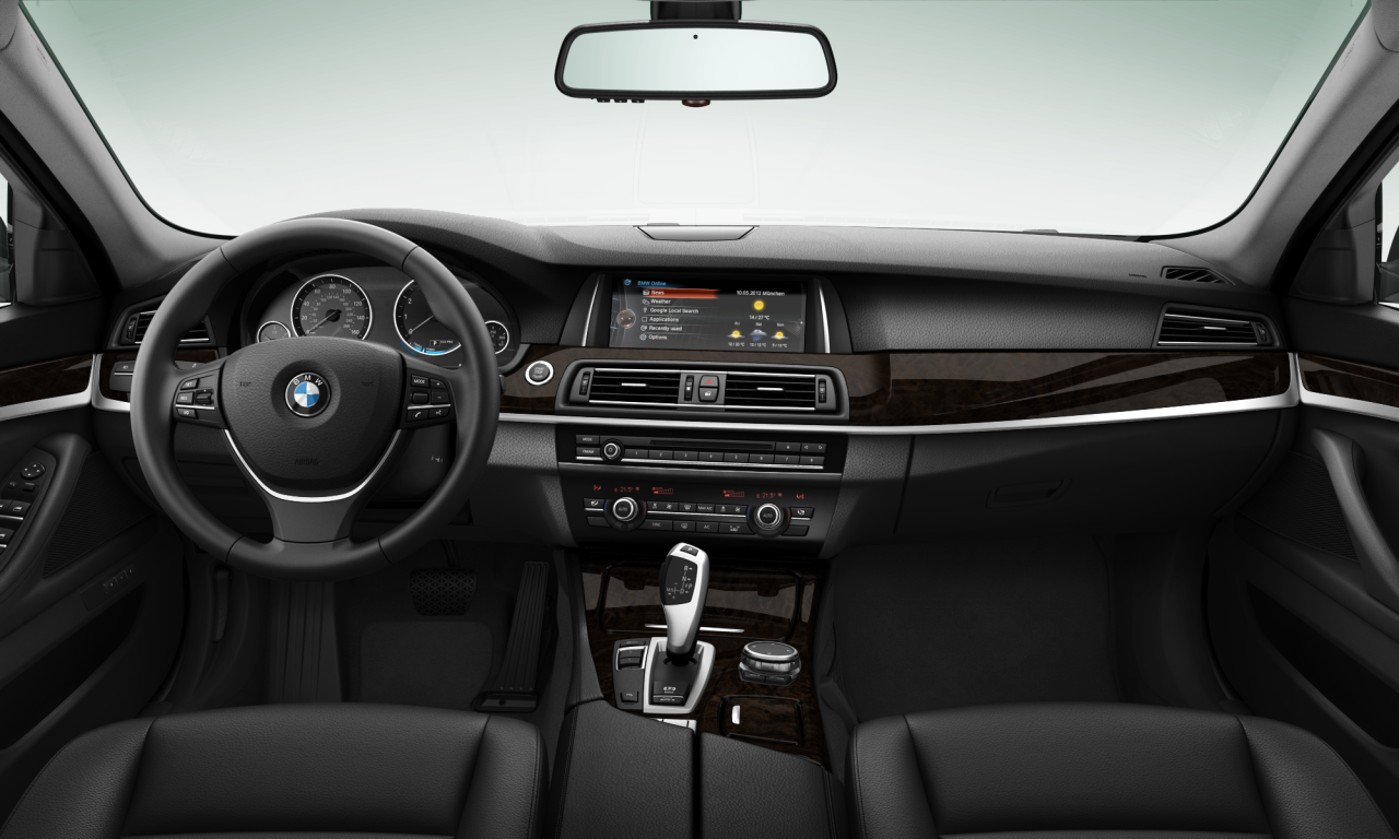 Interior of BMW 528i (F10 (MUE)), VIN WBA5A5C58FD524504