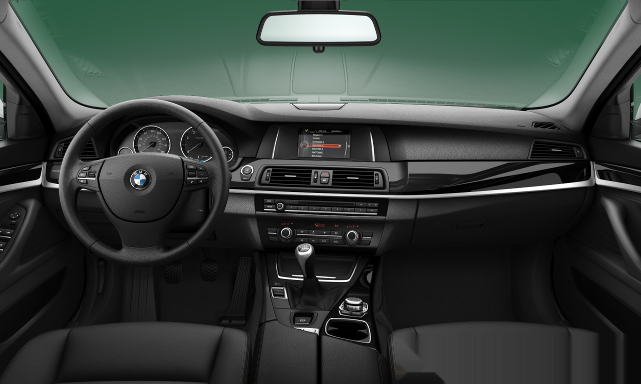 Interior of BMW 535i (F10 (MUE)), VIN WBA5B1C58GG132967