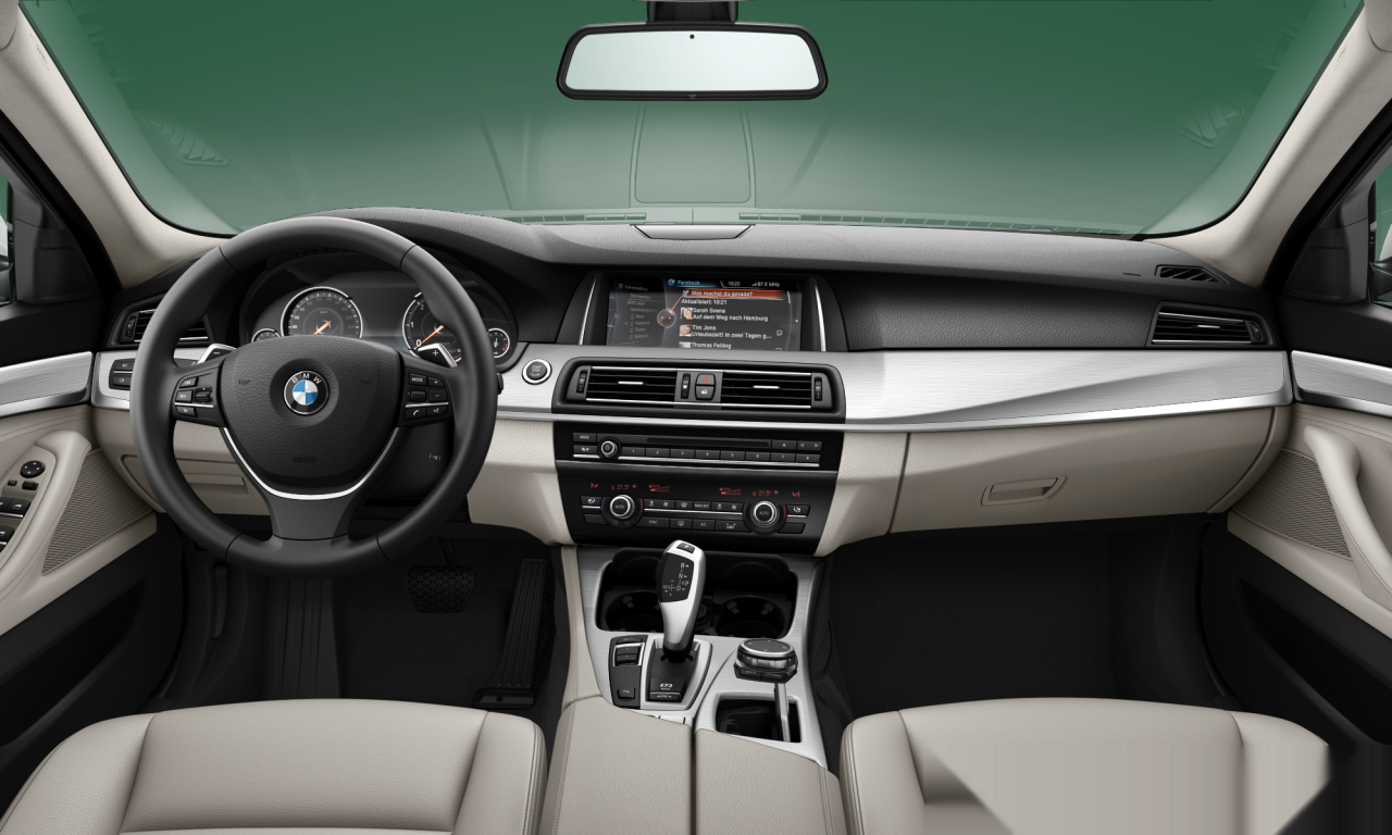 Interior of BMW 520d (F10 (MUE)), VIN WBA5C31030D045646