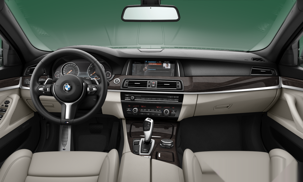 Interior of BMW 520d (F10 (MUE)), VIN WBA5C32090D635459