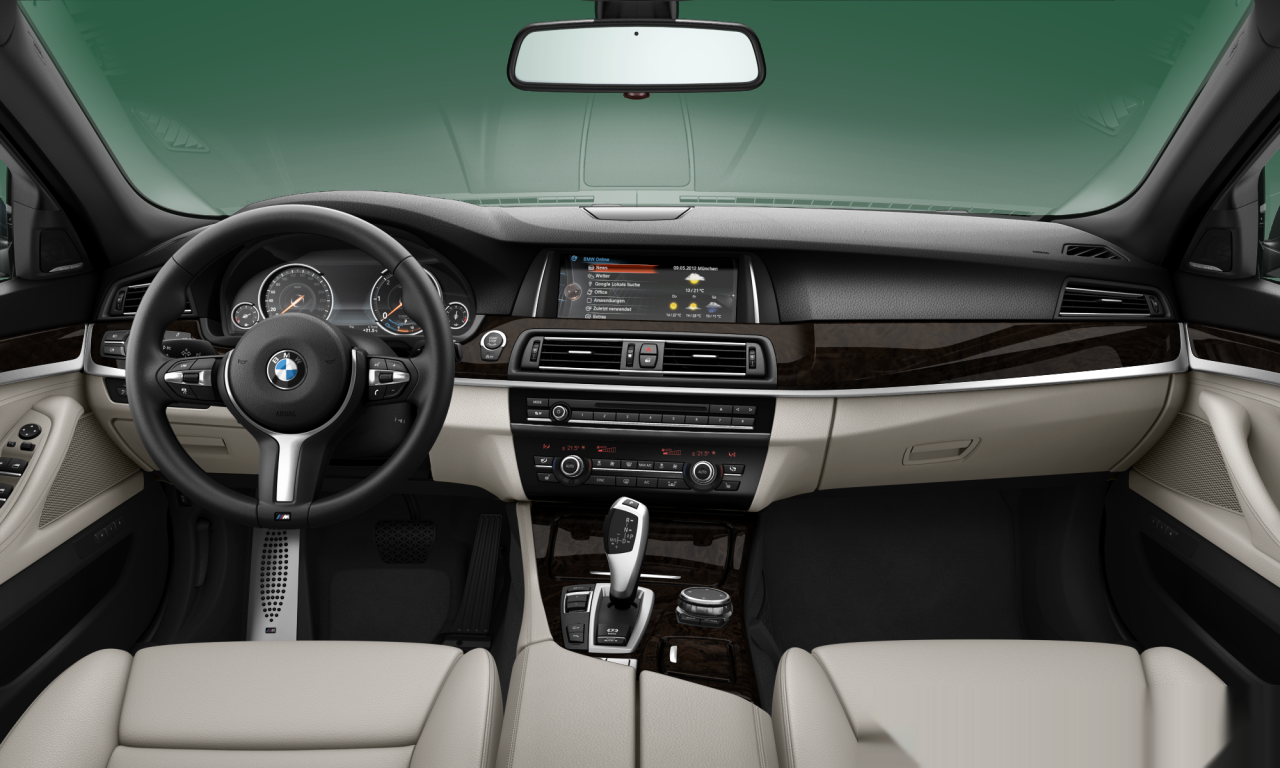 Interior of BMW 525d xDrive (F10 (MUE)), VIN WBA5C91090G675267