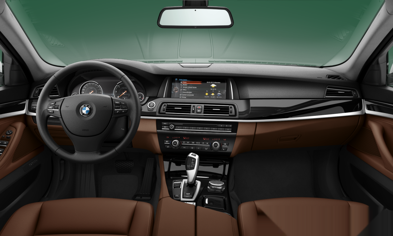 Interior of BMW 520d (F10 (MUE)), VIN WBA5E5105FG064311