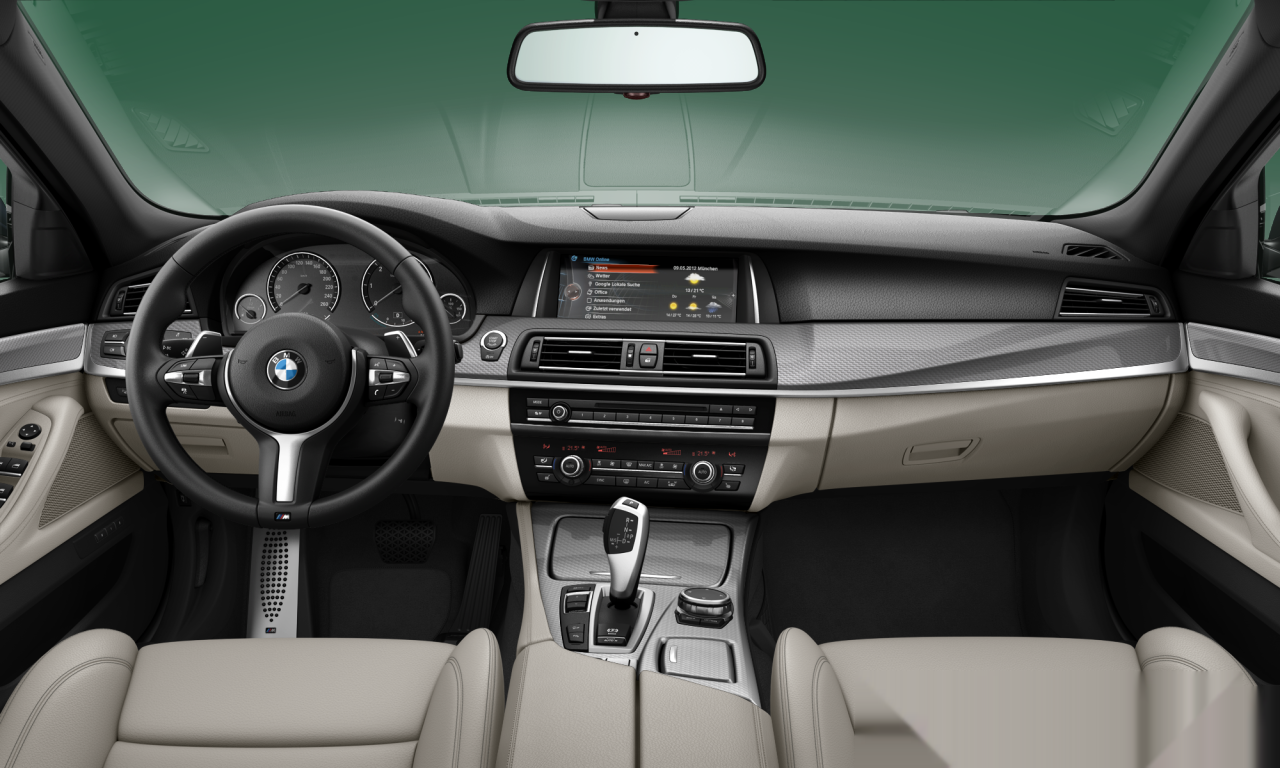 Interior of BMW 520d xDrive (F10 (MUE)), VIN WBA5E71070G686721