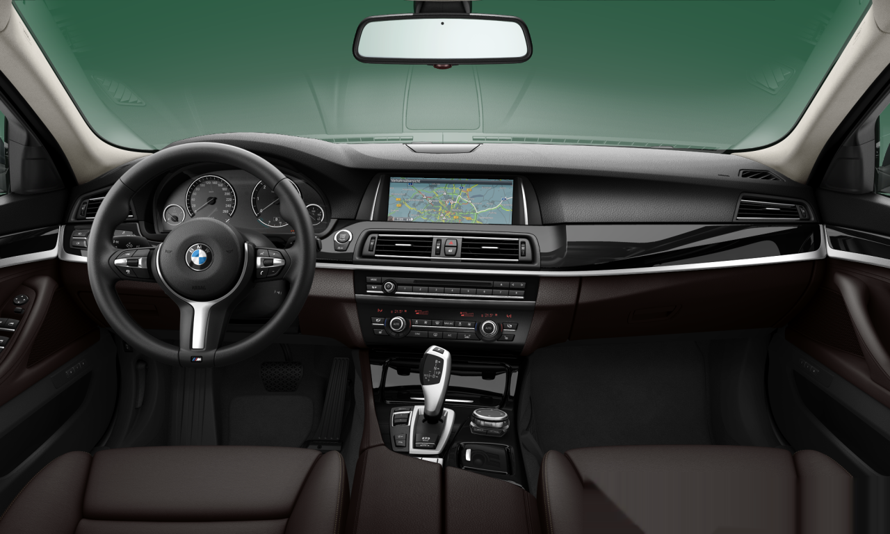 Interior of BMW 520d xDrive (F10 (MUE)), VIN WBA5E7109GG155918
