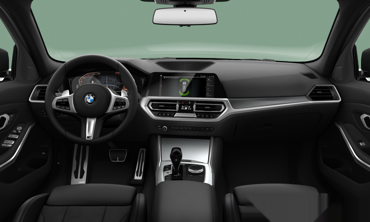 Interior of BMW 320i (G20), VIN WBA5F5107MFL30685