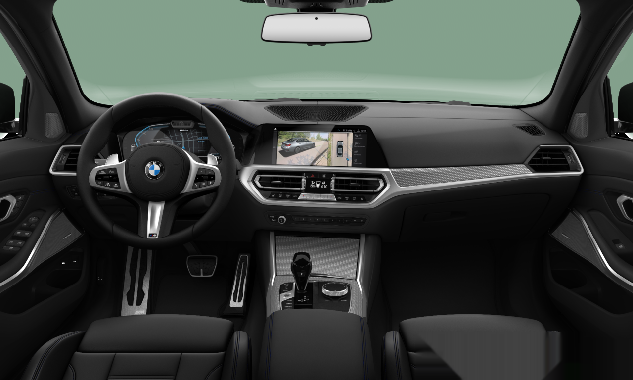 Interior of BMW 330e (G20), VIN WBA5P51090FK14301