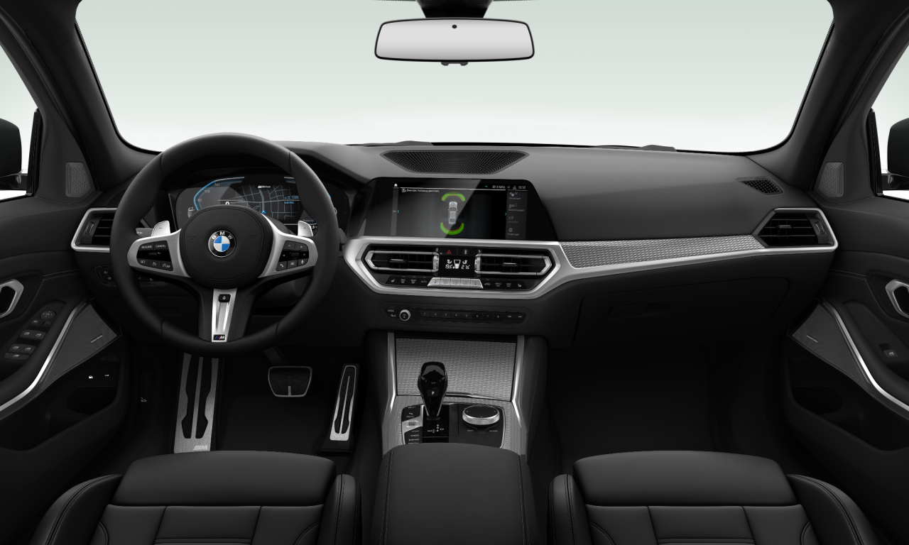 Interior of BMW 330e (G20), VIN WBA5P52090FK49452