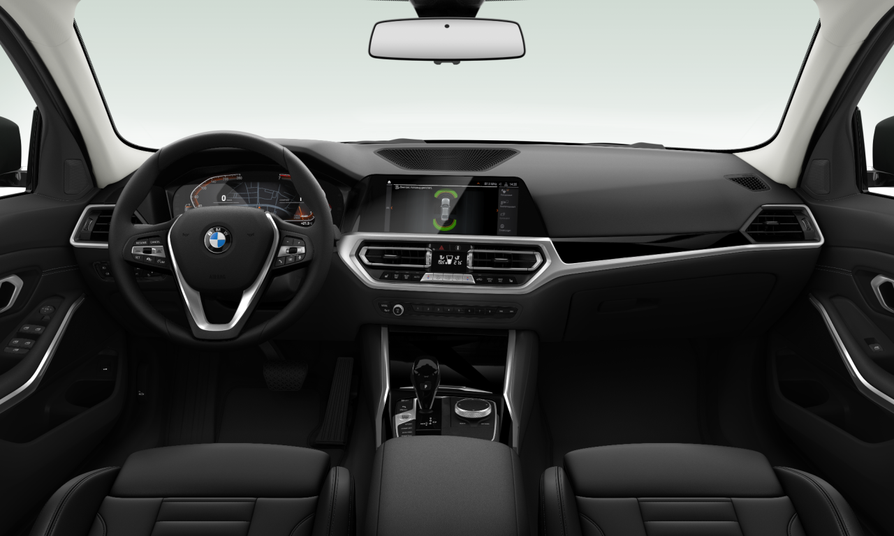 Interior of BMW 330i (G20), VIN WBA5R1105MFK29077