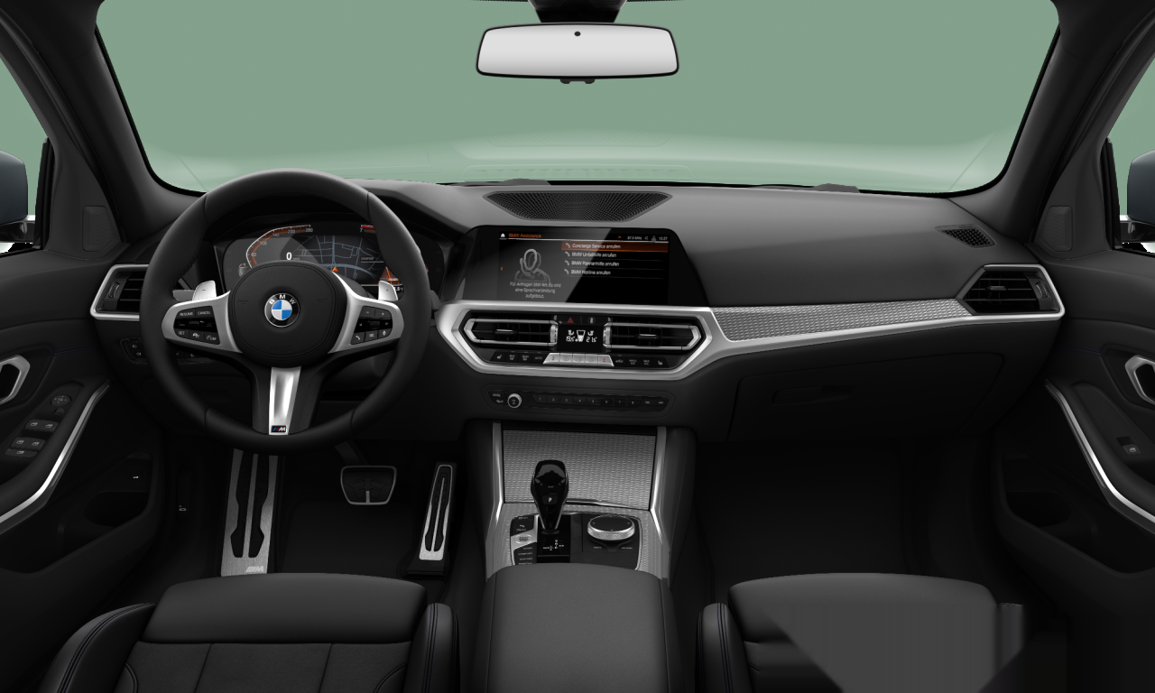 Interior of 2020 BMW 330i (G20), VIN WBA5R110XMFK31620