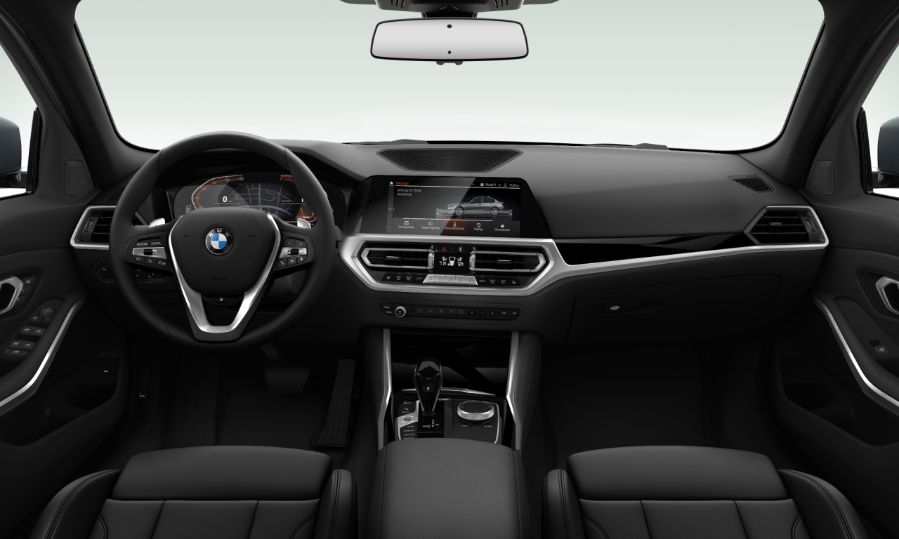 Interior of BMW 330i (G20), VIN WBA5R1C50KAK08432