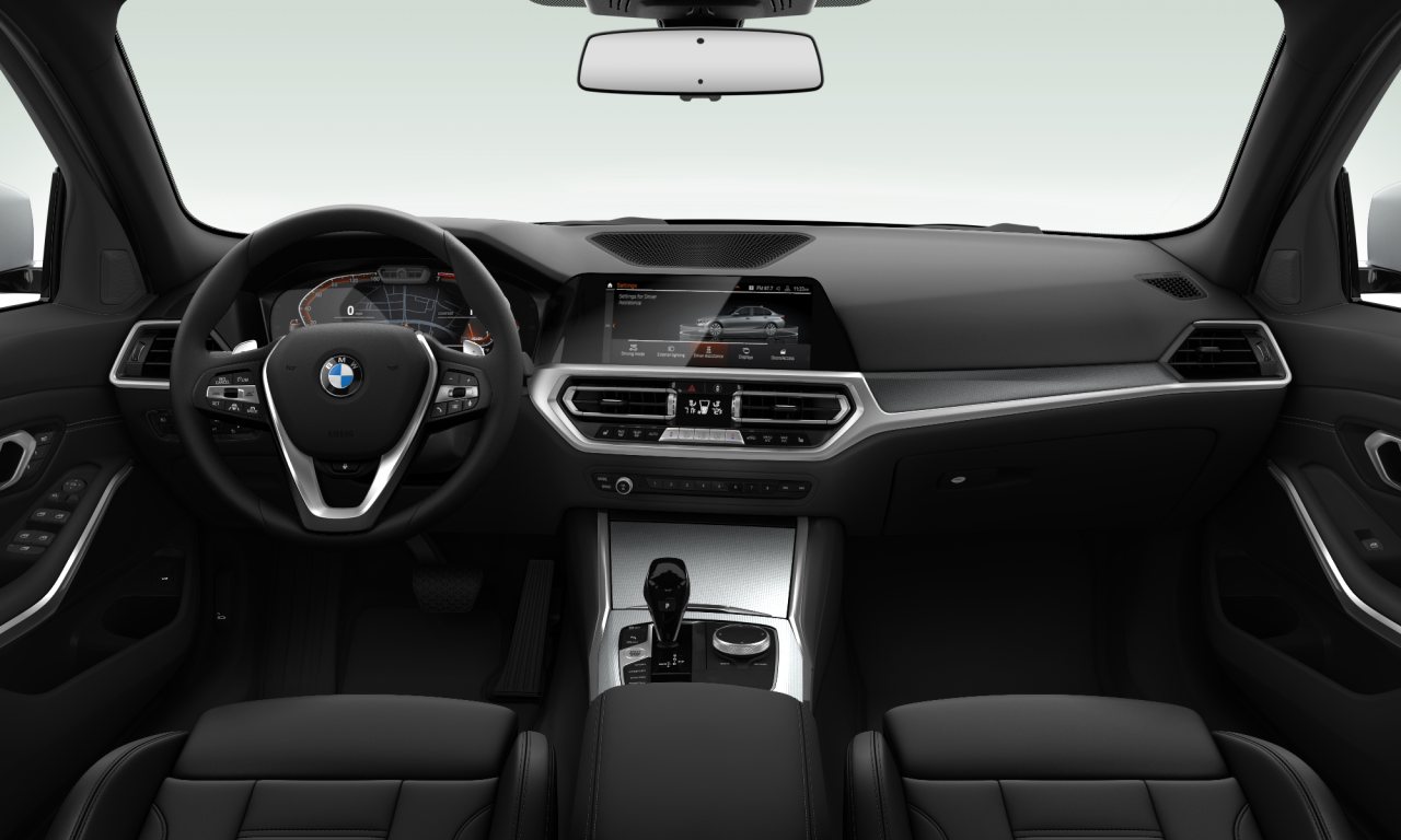 Interior of BMW 330i (G20), VIN WBA5R1C54KAK12841