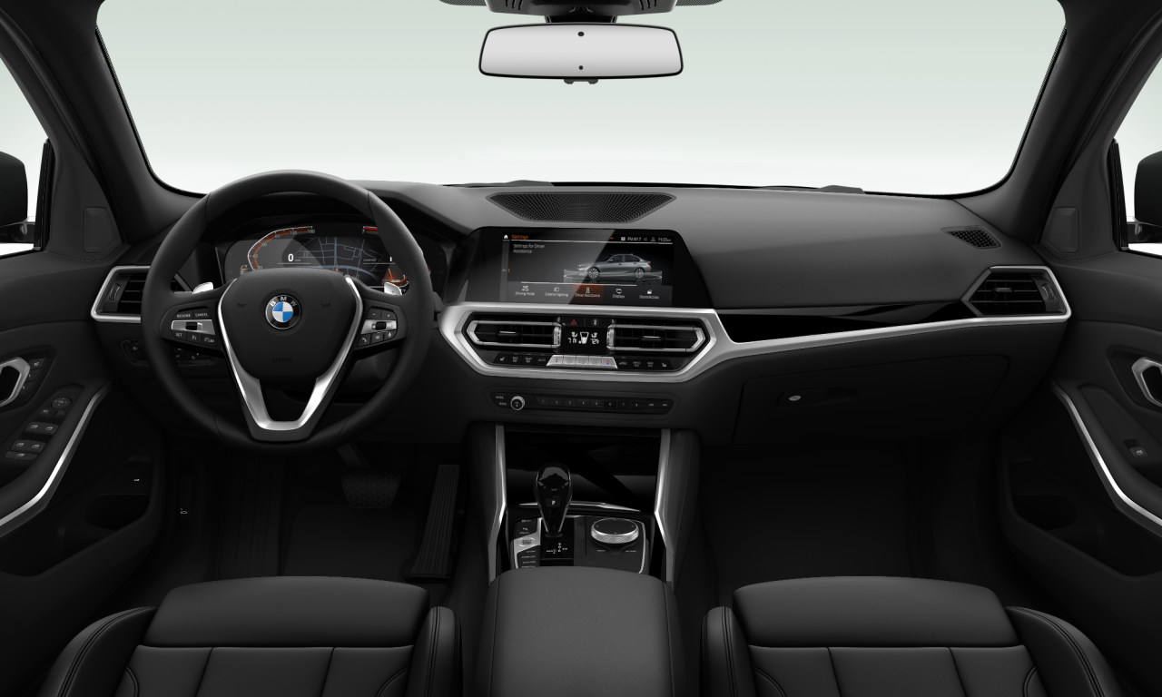 Interior of BMW 330i (G20), VIN WBA5R1C56KAK08645