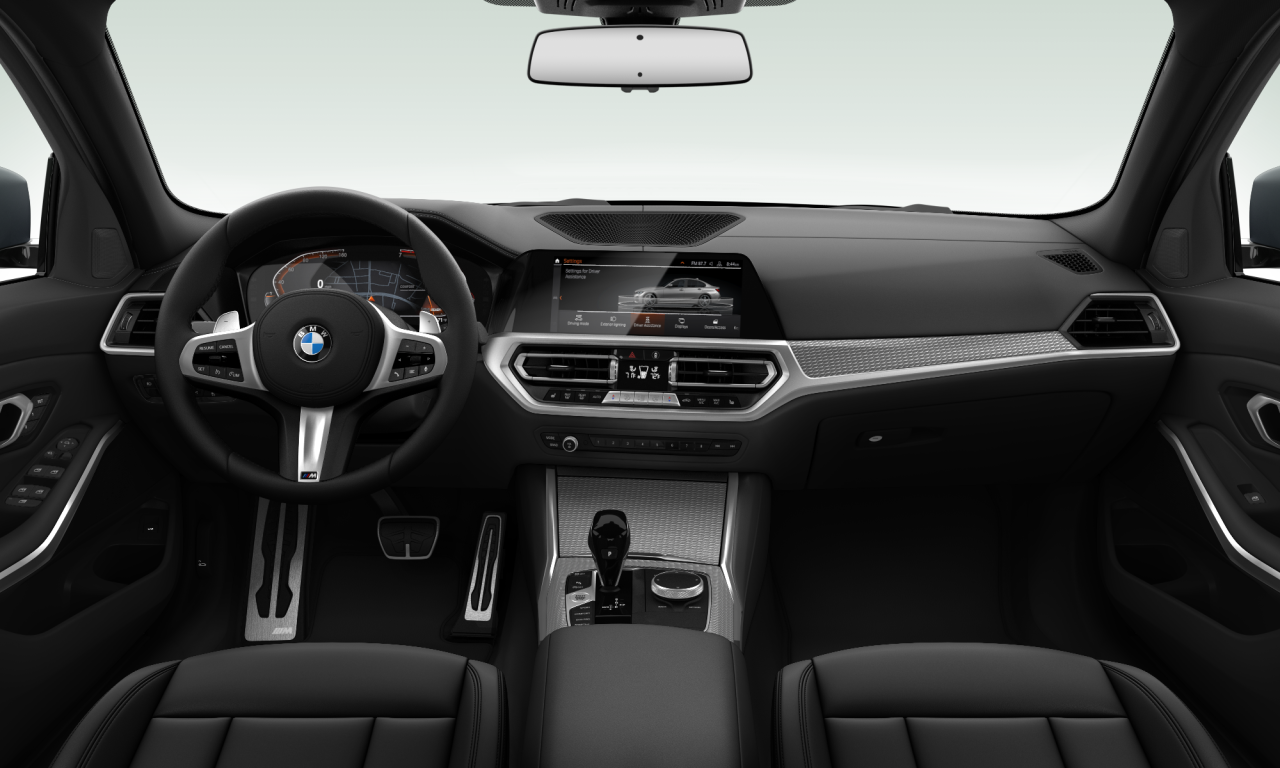 Interior of BMW 330i (G20), VIN WBA5R1C5XKAK11211