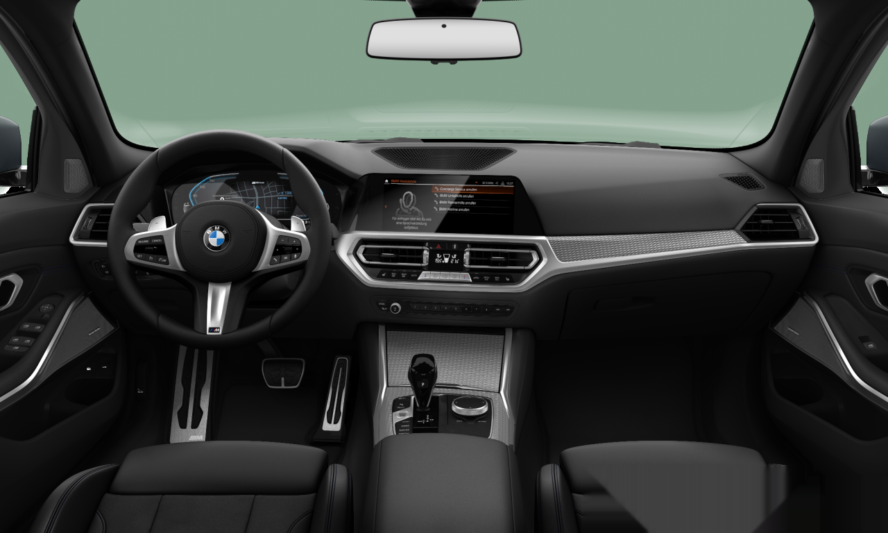 Interior of BMW 330e (G20), VIN WBA5X7109LFH55318
