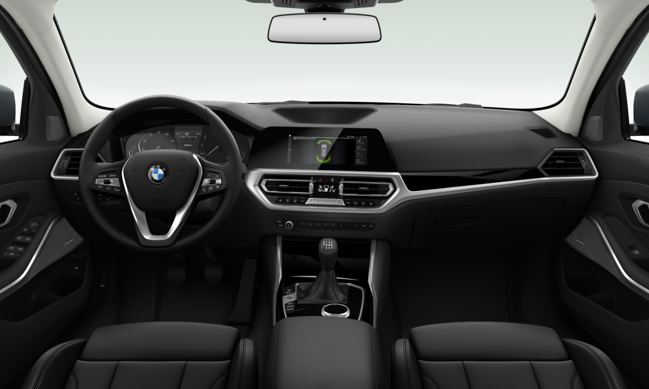 Interior of BMW 318d (G21), VIN WBA6L31000FK63035