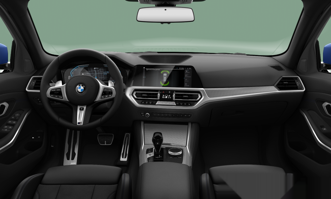 Interior of BMW 330e xDrive (G21), VIN WBA6N7103MFK53073