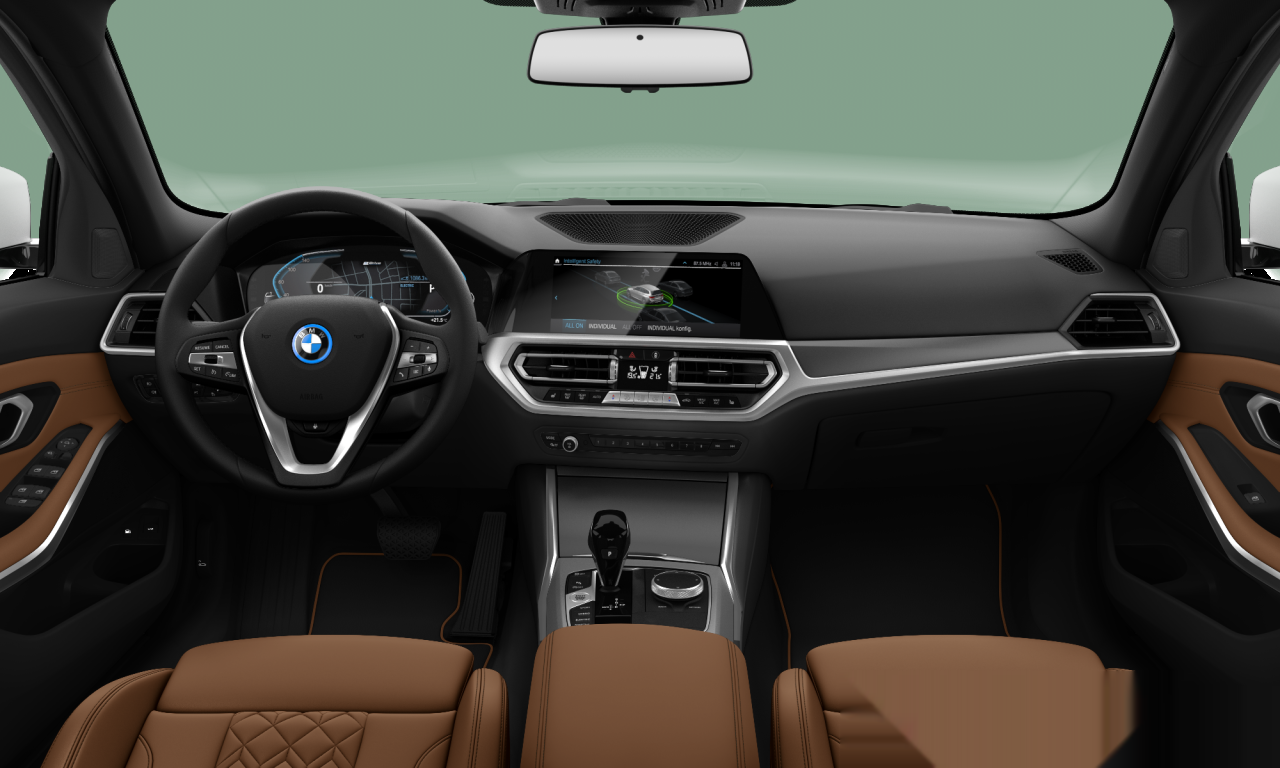 Interior of BMW 330e xDrive (G21), VIN WBA6N71080FM18321