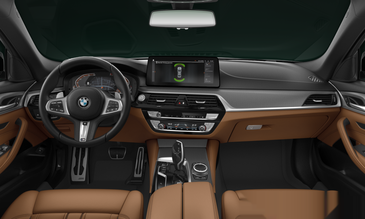 Interior of 2021 BMW 540i xDrive (G30 (MUE)), VIN WBA71BJ010WX51527