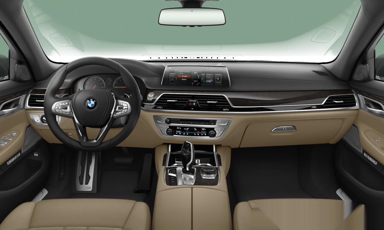 Interior of BMW 740Li (G12), VIN WBA7E2C55JG741673
