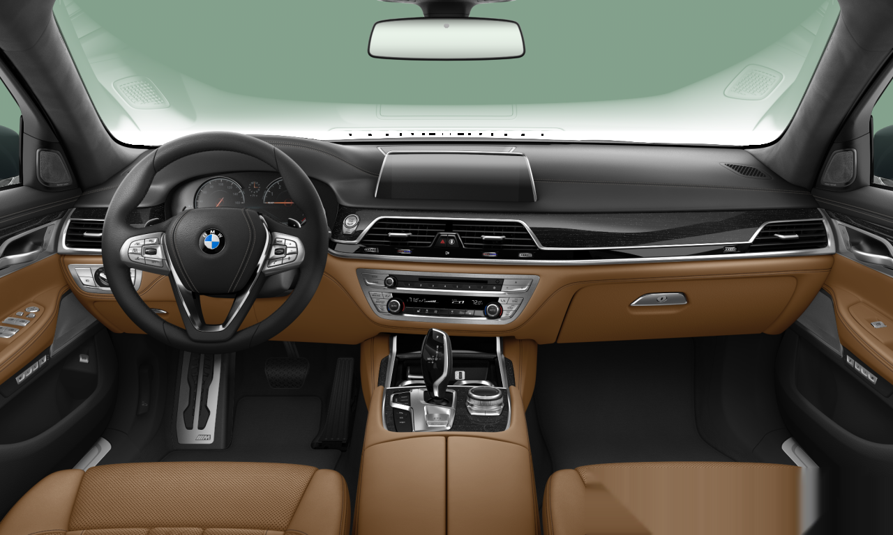 Interior of BMW 750Li (G12), VIN WBA7F0C50GGL99561