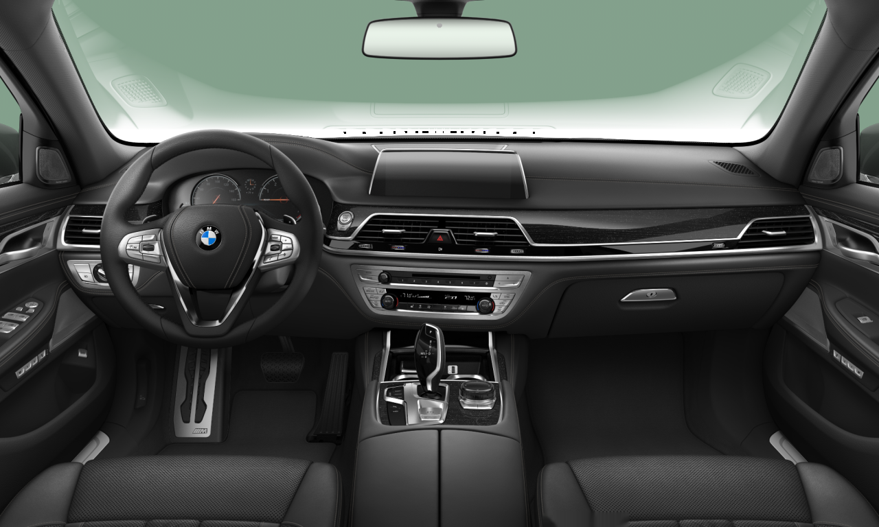 Interior of BMW 750Li (G12), VIN WBA7F0C56GGL99855